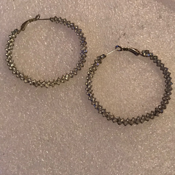 Crystal hoops earring - Picture 1 of 4